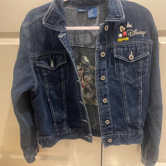 Vintage Disney Embroidered Denim Jacket (Size: SMALL) - Picture 1 of 6